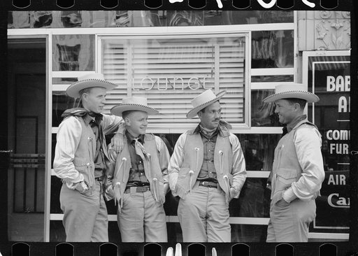 Untitled photo, possibly related to: Dudes in town, Billings, Montana