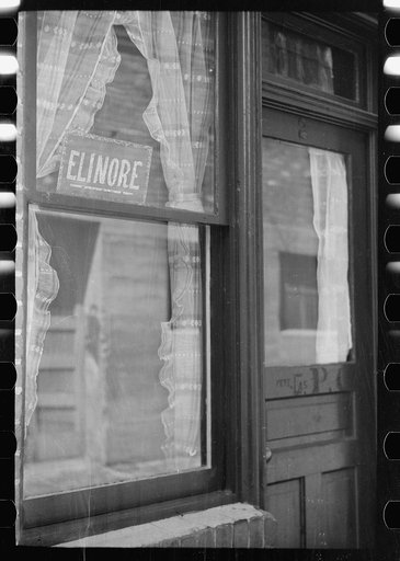 Sign in window, Venus Alley, Butte, Montana