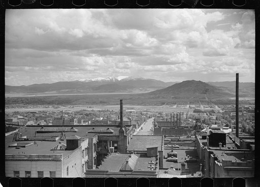 Looking away from Broadway, Butte, Montana