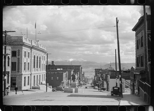Main street looking south, Butte, Montana