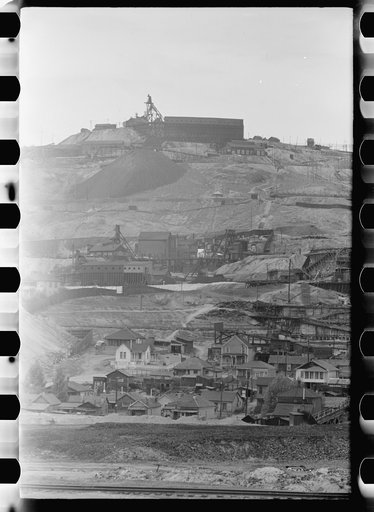 Untitled photo, possibly related to: Copper mine in town, Butte, Montana