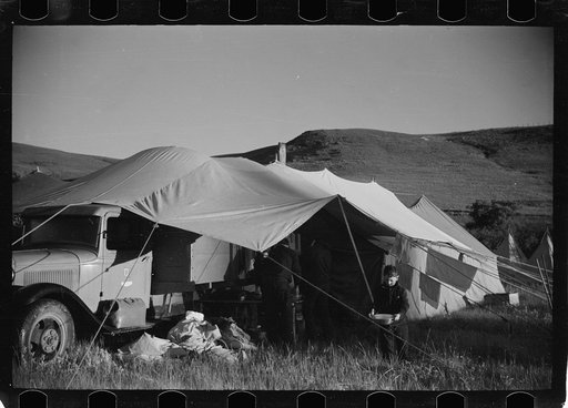 Untitled photo, possibly related to: Camp scene, Montana