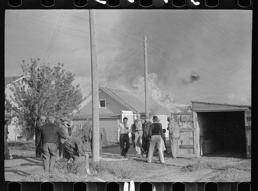 Untitled photo, possibly related to: Fire, Terry, Montana