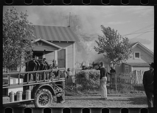 Untitled photo, possibly related to: Fire, Terry, Montana