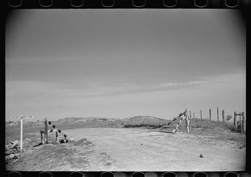 Untitled photo, possibly related to: Boundary between Custer and Prairie Counties, Montana