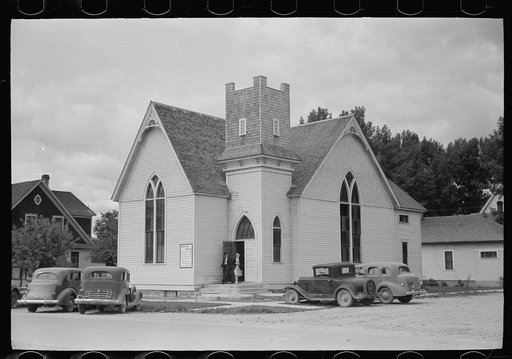 Untitled photo, possibly related to: Going to church on Sunday morning, Hamilton, Montana