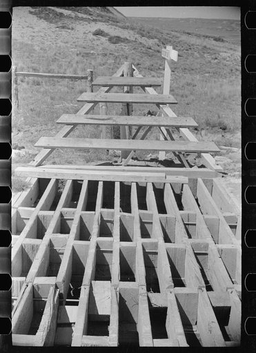 Cattle guard, Custer County, Montana