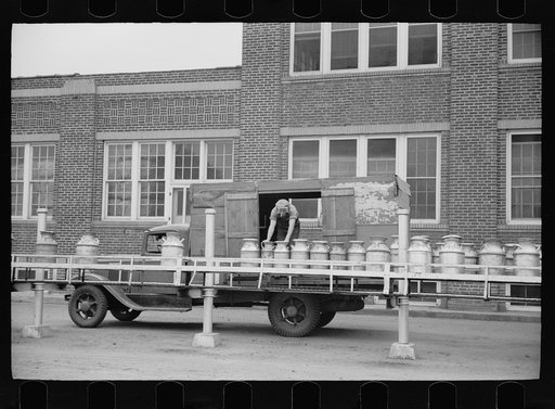 Milk receiving station, Farmington, Minnesota