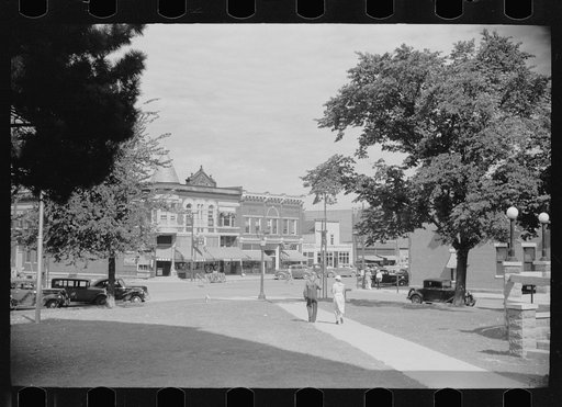 View from courthouse, Grundy Center, Iowa