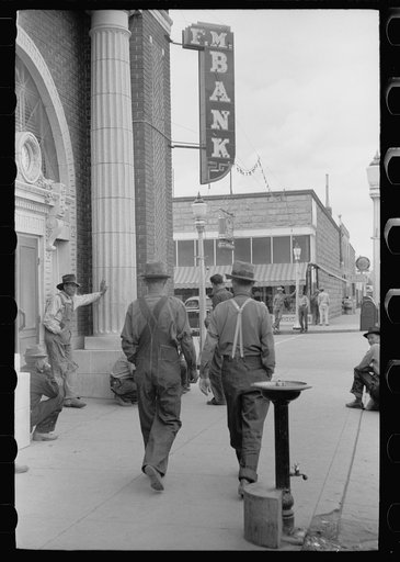 Untitled photo, possibly related to: Potato pickers in town, Monte Vista, Colorado