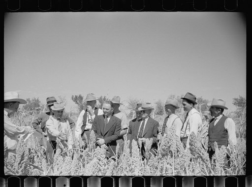 Untitled photo, possibly related to: FSA (Farm Security Administration) county supervisor at farmers field day at United States Dry Land Experiment Station, Akron, Colorado