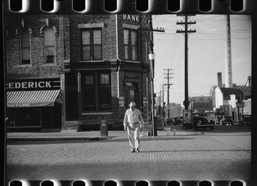 Untitled photo, possibly related to: Bank, Grundy Center, Iowa