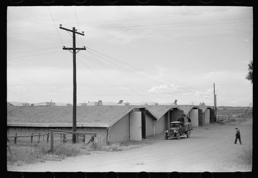 Untitled photo, possibly related to: Potato storage cellars, Monte Vista, Colorado