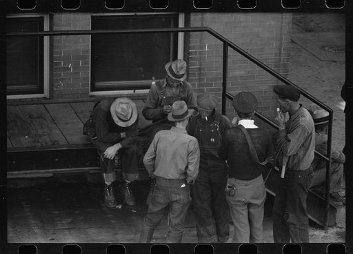 Sheep handler, stockyards, Denver, Colorado