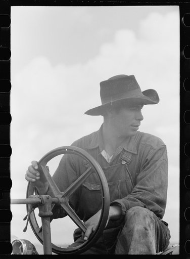 Untitled photo, possibly related to: Threshing grain, San Luis Valley Farms, Alamosa, Colorado