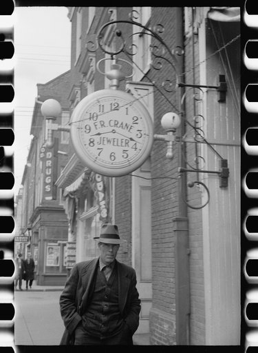 Untitled photo, possibly related to: Men on main street, Winchester, Virginia