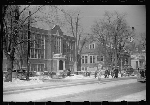 Untitled photo, possibly related to: Highway marker for school zone, Chillicothe, Ohio