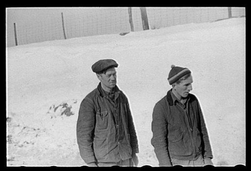 Untitled photo, possibly related to: Farmers watch auto wreck on Highway U.S. 50, Ross County, Ohio