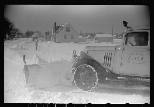 Untitled photo, possibly related to: Snowplows on Highway U.S. 50, Ross County, Ohio
