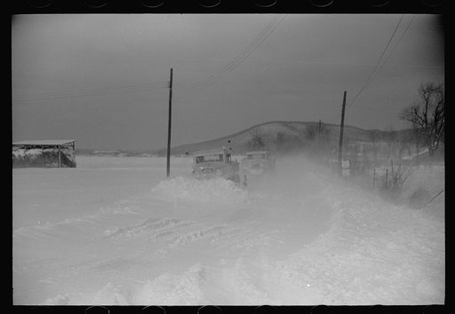 Snowplows on Highway U.S. 50, Ross County, Ohio