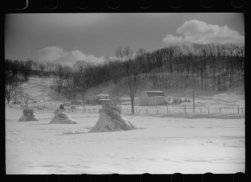 Untitled photo, possibly related to: Snowbound farm, Ross County, Ohio