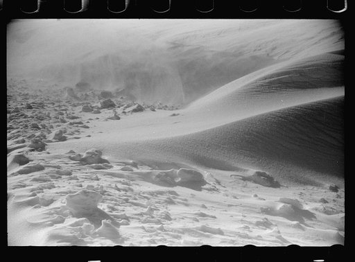 Untitled photo, possibly related to: Snowdrifts on Highway U.S. 50, Ross County, Ohio