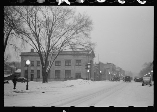 Untitled photo, possibly related to: Snowstorm, Marengo, Iowa