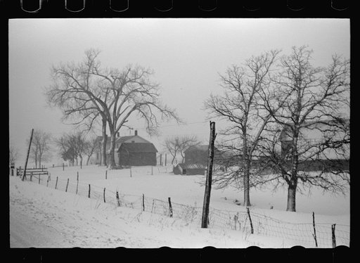 Untitled photo, possibly related to: Farm along U.S. 6, Iowa County, Iowa