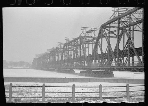 Untitled photo, possibly related to: Bridge across Mississippi, Davenport, Iowa