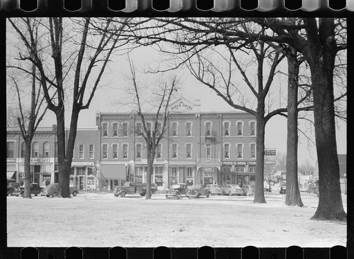 Hotel and stores, Rockville, Indiana