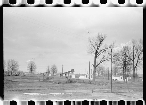 Untitled photo, possibly related to: Oil field, Marion County, Illinois