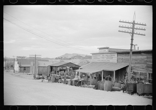 Untitled photo, possibly related to: Prospector grub store. Goldfield, Nevada