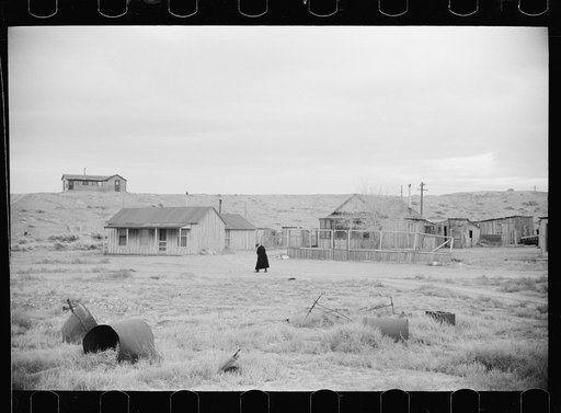 Untitled photo, possibly related to: Abandoned mineowner's home. Goldfield, Nevada