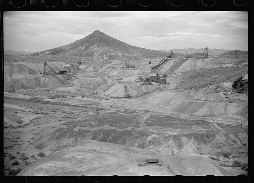 Untitled photo, possibly related to: Abandoned mine. Goldfield, Nevada