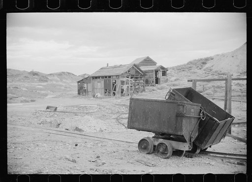 Untitled photo, possibly related to: Abandoned mineowner's home. Goldfield, Nevada