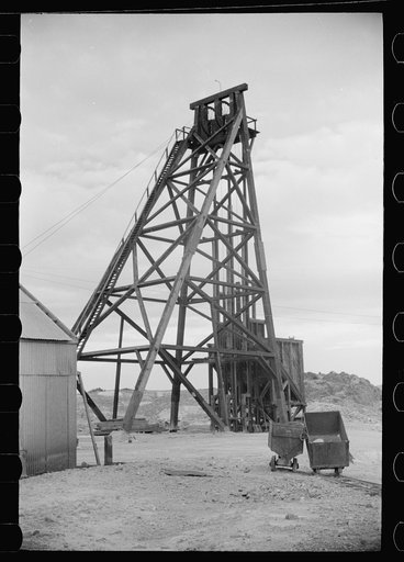 Untitled photo, possibly related to: Abandoned mine. Goldfield, Nevada