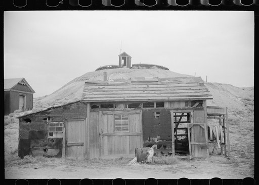 Untitled photo, possibly related to: Abandoned mineowner's home. Goldfield, Nevada
