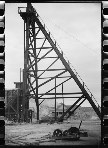 Untitled photo, possibly related to: Abandoned mine. Goldfield, Nevada