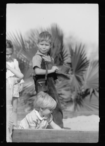 Untitled photo, possibly related to: Child of migratory worker, FSA (Farm Security Administration) camp, Weslaco, Texas