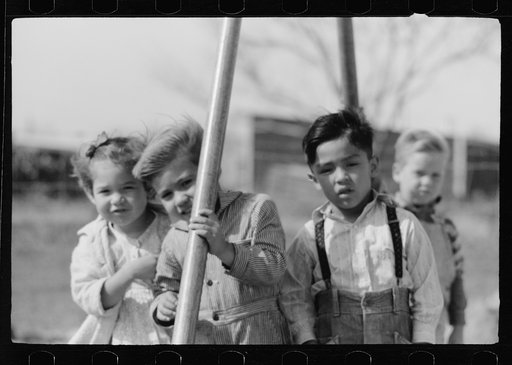 Untitled photo, possibly related to: Child of migratory worker, FSA (Farm Security Administration) camp, Weslaco, Texas
