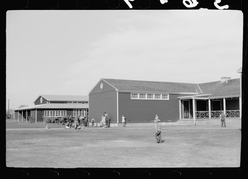Untitled photo, possibly related to: Cowboys and Indians, schoolchildren, FSA (Farm Security Administration) camp, Weslaco, Texas