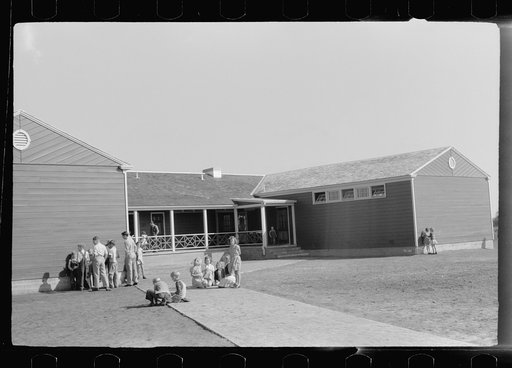Untitled photo, possibly related to: Cowboys and Indians, schoolchildren, FSA (Farm Security Administration) camp, Weslaco, Texas