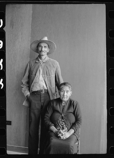 Camper and wife, FSA (Farm Security Administration) camp, Harlingen, Texas