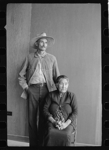 Untitled photo, possibly related to: Camper and wife, FSA (Farm Security Administration) camp, Harlingen, Texas
