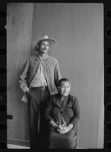 Untitled photo, possibly related to: Camper and wife, FSA (Farm Security Administration) camp, Harlingen, Texas