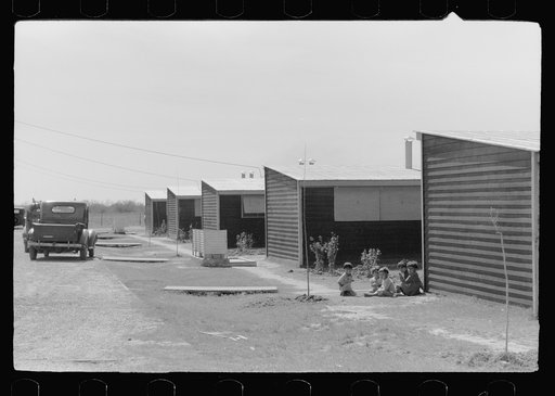 Untitled photo, possibly related to: Migratory worker's child at community store, FSA (Farm Security Administration) camp, Sinton, Texas