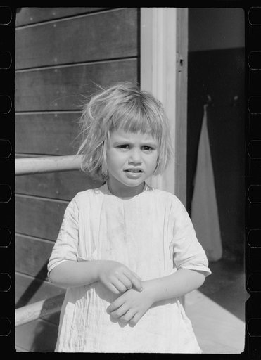 Migratory worker's child, nursery school, FSA (Farm Security Administration) camp, Weslaco, Texas