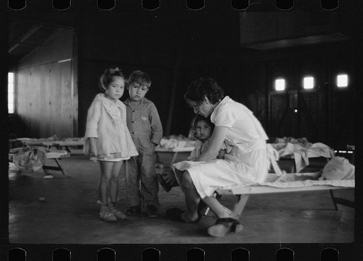 Untitled photo, possibly related to: Nursery school child, FSA (Farm Security Administration) camp, Sinton, Texas