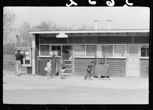 Community store, FSA (Farm Security Administration) camp, Weslaco, Texas