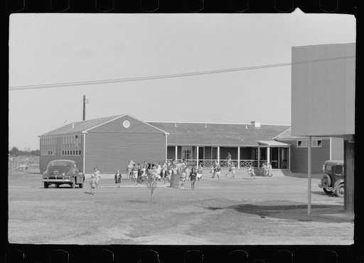 Untitled photo, possibly related to: Noonday recess, elementary school, FSA (Farm Security Administration) camp, Weslaco, Texas